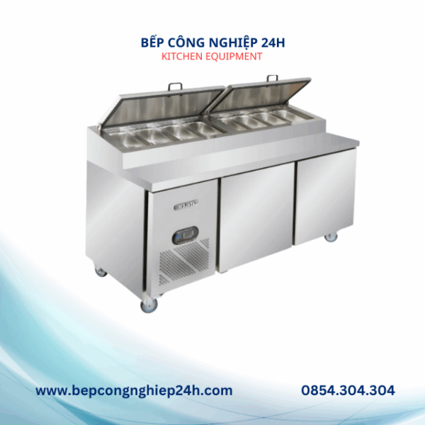 BÀN MÁT PIZZA 2 CÁNH TỦ