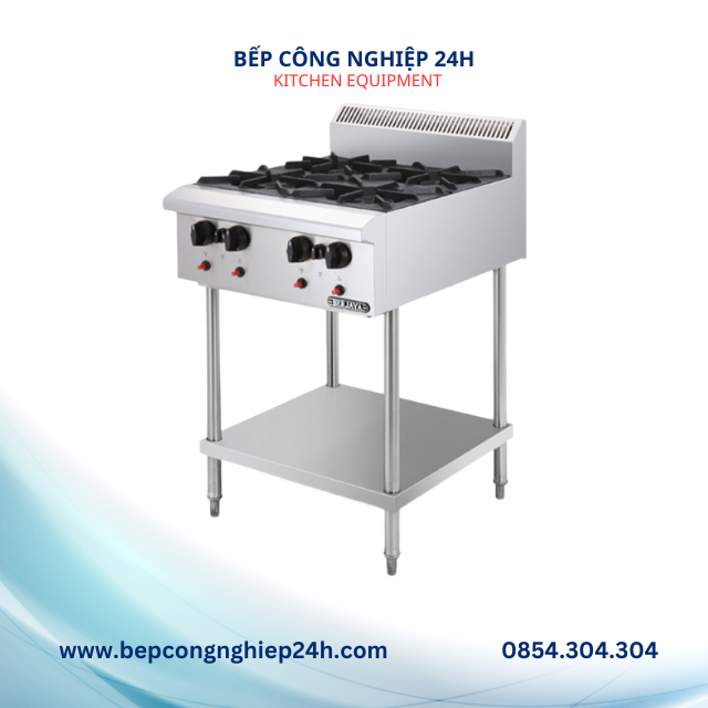 BẾP ÂU 4 HỌNG CÓ KỆ